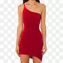 鸡尾酒裙，天鹅绒服装，裙子-红色连衣裙