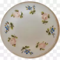 盘子碟瓷餐具.手绘花卉材料