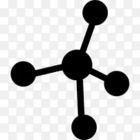 分子计算机图标原子化学分子