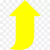 黄色箭头计算机图标角-黄色箭头标签