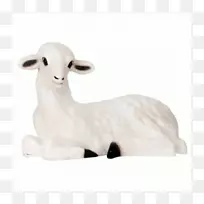 羊牛山羊雕像手绘羊