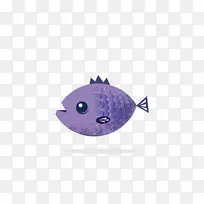 紫色素描-彩色石鱼