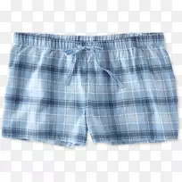 泳裤、内裤、百慕大短裤-蓝色格子