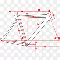 自行车框架头管岛野几何