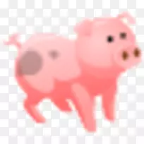 电脑图标剪贴画-肚子猪PNG免费下载
