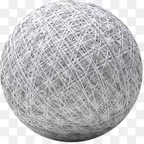 棉球绳线白色大理石