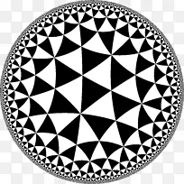 圆极限Ⅲ镶嵌几何数学.圆形图案
