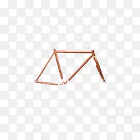 固定齿轮自行车单速自行车车架铜框架薄