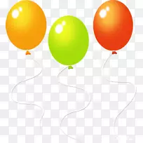 玩具气球图片剪贴画-彩色气球