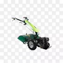 机械-两轮拖拉机-农业发动机-绿色