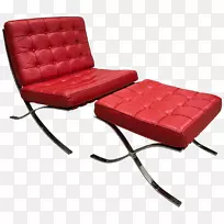 Eames躺椅，巴塞罗那椅，躺椅，长椅-桃花心木椅