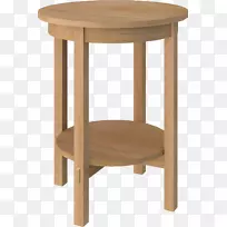 餐桌花园家具硬木架子-一张四条腿的圆桌