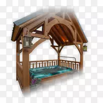 屋面木结构，凉亭-凉亭
