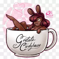 兔热巧克力炒夹艺术-热巧克力