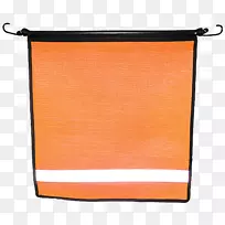 湿婆负载橙色矩形旗
