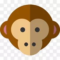 电脑图标猴子剪贴画猴子