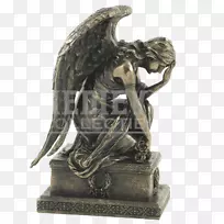 悲伤天使雕像，加布里埃尔青铜雕塑，雕像，哀悼会
