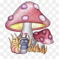 蘑菇画夹艺术-蘑菇屋