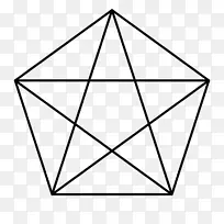 五角星象征正多边形-金色五角星
