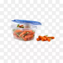小胡萝卜素食饮食素食食品容器