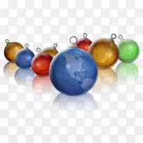 珠子钴蓝圣诞饰品-球令人惊叹的十二月