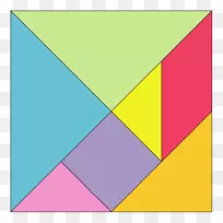 七巧板拼图游戏几何形状游戏图