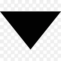 计算机箭头图标符号.倒三角形