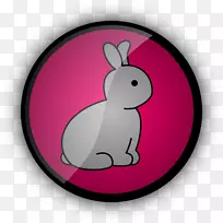 电脑图标兔子剪贴画-小兔子