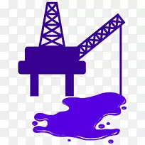 石油工业工程剪贴画.浮油