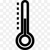 玻璃水银温度计计算机图标温度度