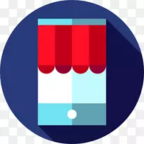 电子商务网上购物电脑图标超市送货卡