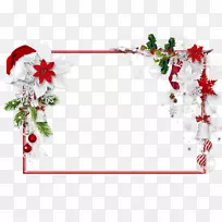 圣诞老人圣诞画框糖果手杖夹艺术.冬季装饰