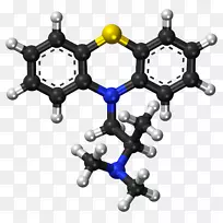 苯[a]蒽球棒模型分子三维空间化学模型结构