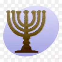 墨诺拉犹太教光明节剪贴画-犹太教