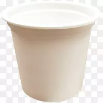 塑料盖子杯-白咖啡杯