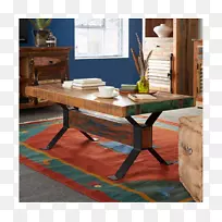 咖啡桌，家具，回收木材，实木.实用凳子