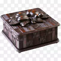 巧克力棕木盒