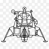 阿波罗计划阿波罗11号登月器阿波罗登月舱绘图-航天器