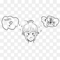 画耳线艺术素描-故事插图