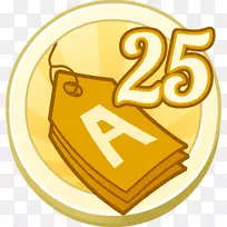 加州中学技能数学-25周年纪念徽章