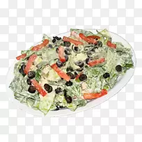 凯撒沙拉素食菜盘菜谱叶菜黄瓜比萨饼