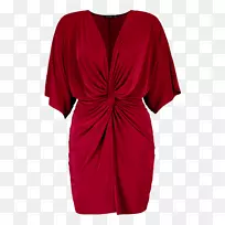 袖珍连衣裙，小尺寸服装，迷你裙-红色捻度