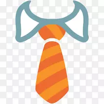 表情符号领带，服装配件，短信.西服和领带