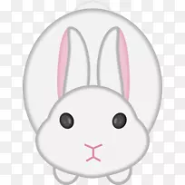 复活节兔天使兔家兔剪贴画-兔子剪贴画