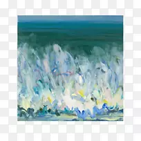 水彩画马歇尔·克罗斯曼画家太平洋艺术-水彩画海洋