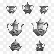 田纳西州水壶茶壶-古董茶壶