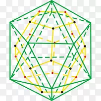 二十面体正十二面体多面体柏拉图立体黑板图