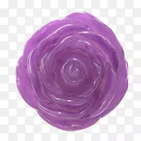 紫花瓣-塑料珠
