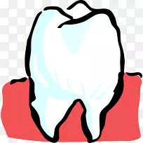 人类牙齿儿童牙科学剪辑艺术-蛀牙