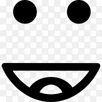 计算机图标上的笑脸表情符号.符号方格